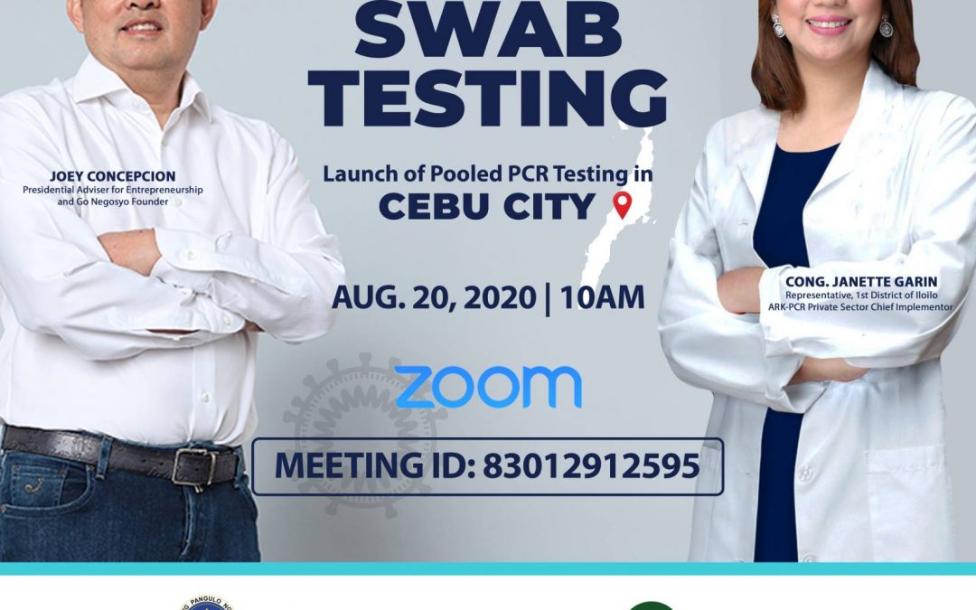 Launch of Go Negosyo Project Ark PCR Pooled Testing in Cebu City