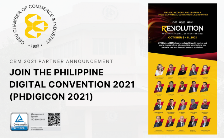 [CBM 2021 PARTNER ANNOUNCEMENT] Join the PHILIPPINE DIGITAL CONVENTION 2021 (PHDigicon 2021)