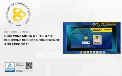 CCCI wins MOCA at the 47th Philippine Business Conference and Expo 2021