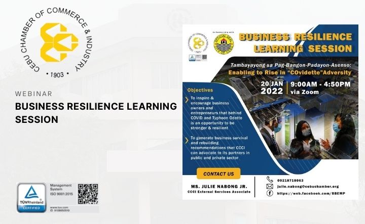 (POSTPONED) Business Resilience Learning Session
