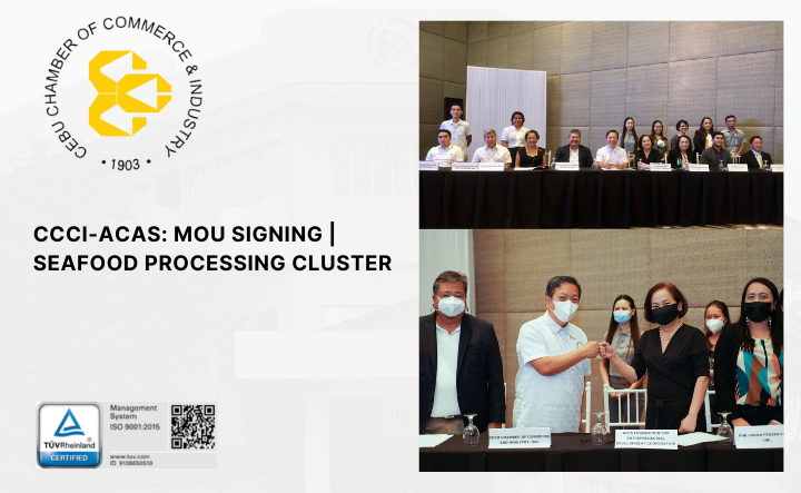 CCCI-ACAS: MOU SIGNING | SEAFOOD PROCESSING CLUSTER