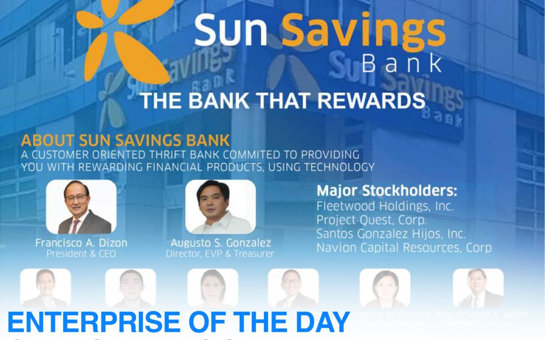 SUN Savings Bank: The Bank that Rewards!!!