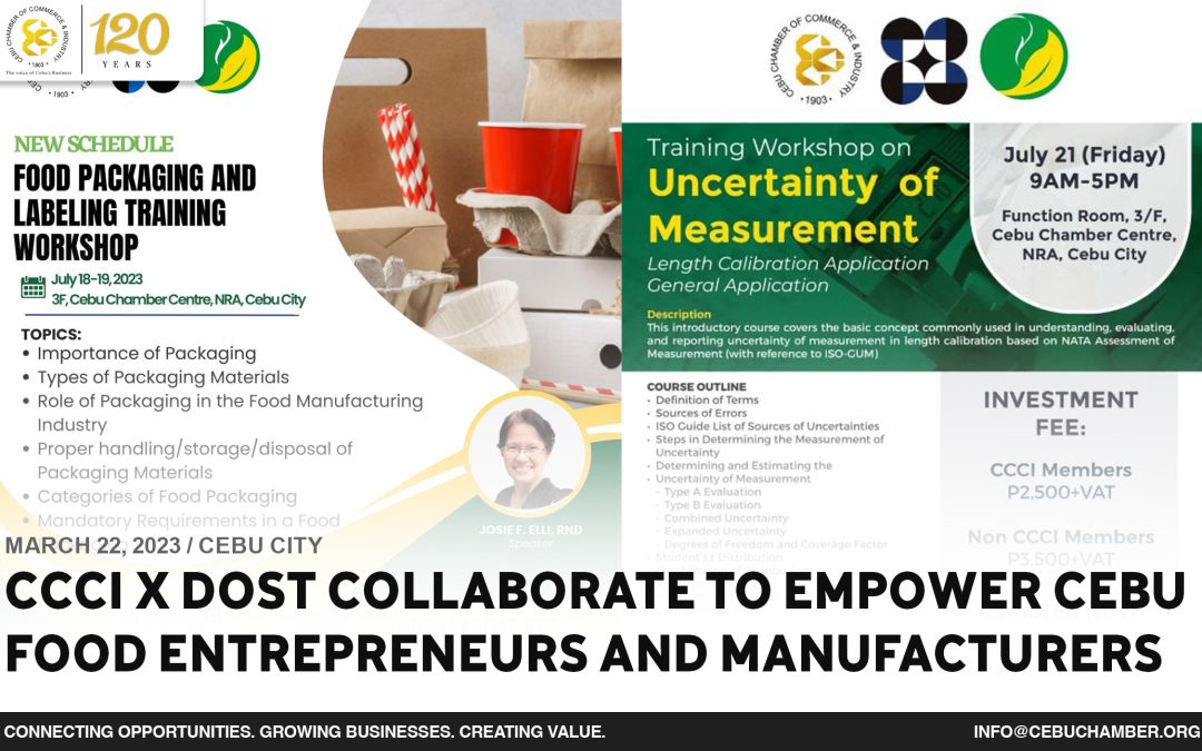 CCCI x DOST Collaborate to Empower Cebu Food Entrepreneurs and Manufacturers