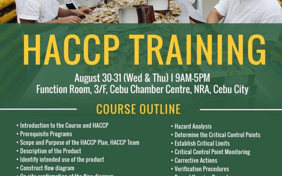 HAZARD ANALYSIS AND CRITICAL CONTROL POINTS (HACCP) TRAINING