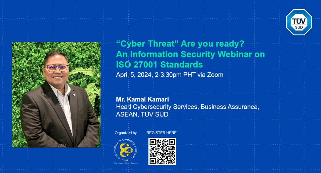 “Cyber Threat: Are You Ready?” An Information Security Webinar on ISO ...